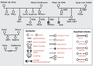 Genogram als hulpmiddel om intergenerationele overdracht 